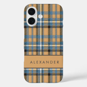 Pour iPhone 16 Élégant rétro À damiers Coque