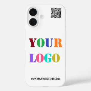 Pour iPhone 16 Logo Personnalisé Site Web Info Vos couleurs coque