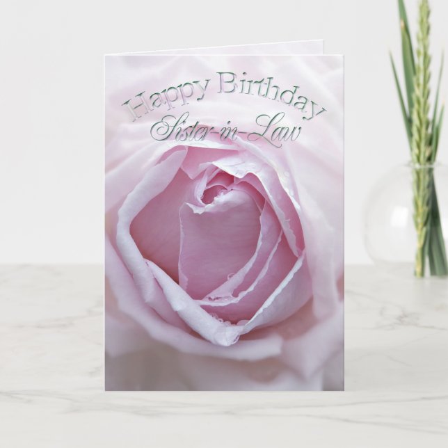 Pour la belle-soeur, la carte d'anniversaire avec (Devant)