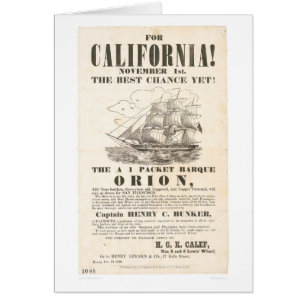 Pour la Californie ! … publicité de "Orion"
