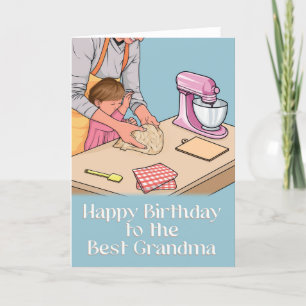 Pour la carte d'anniversaire Grandma Sentimental B