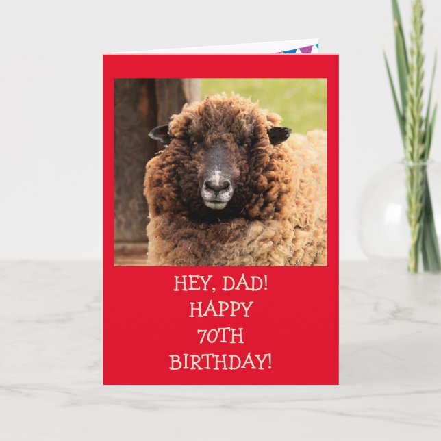 Pour la carte d'anniversaire papa 70e (Devant)
