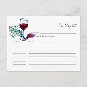 Pour la carte de recette Mariée Vin & Fromage