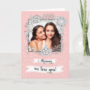 Pour la fête des mères. Carte photo personnalisé