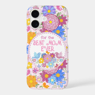 Pour la meilleure maman qui soit fleurs et papillo
