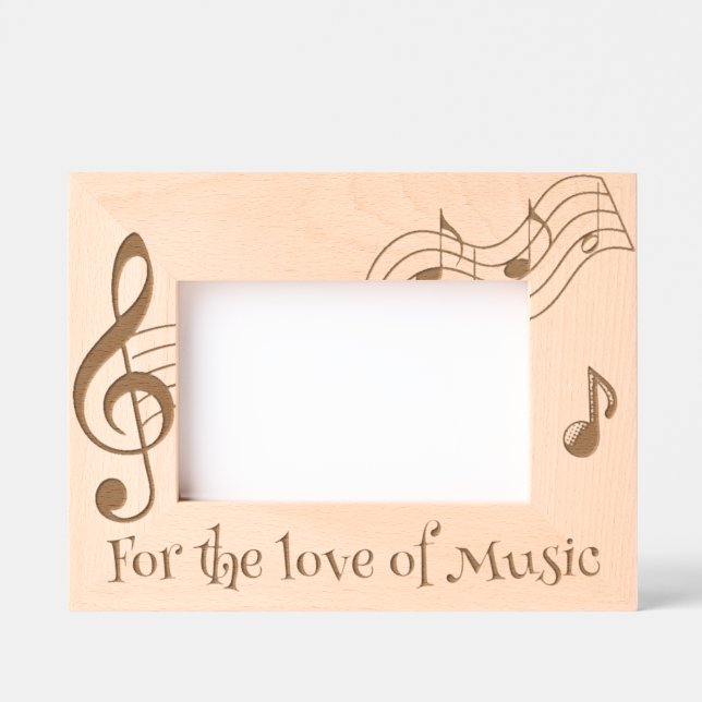 Pour l'amour de la musique cadres gravés (Recto)