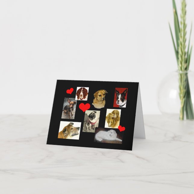 Pour l'amour des chiens carte (Devant)