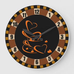 "Pour l'amour du café" Grande horloge