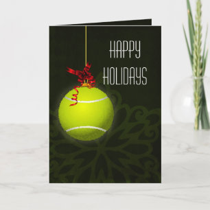 pour le joueur de tennis Cartes de Noël