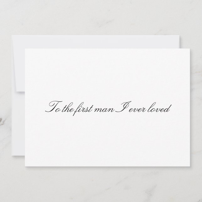Pour le premier homme que j'ai aimé Carte non plié (Devant)