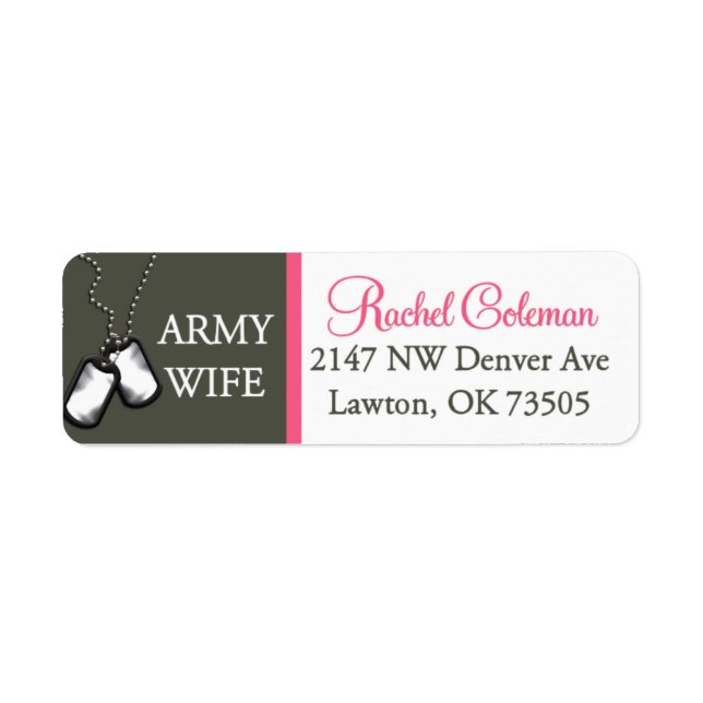 Pour les autocollants de femme de Rachel Army (Devant)