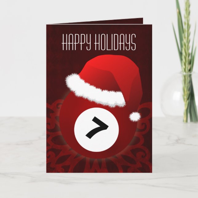 pour les cartes de Noël du billard (Devant)