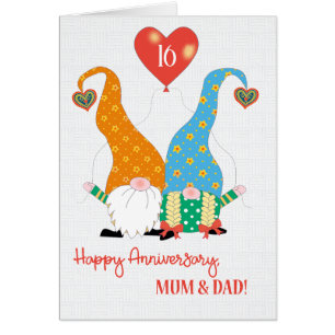 Pour les parents année personnalisée Anniversaire 