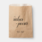 Pour les sacs Faveur plus riches ou plus pauvres