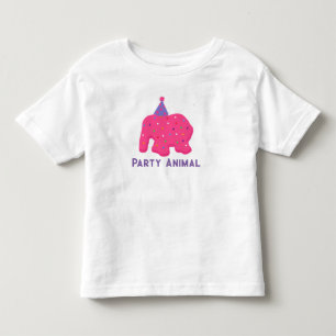 Pour Les Tous Petits Animal Cookie Anniversaire Fête Toddler T-shirt