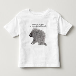 Pour Les Tous Petits Béni sont le T-shirt Meek Porcupine Toddler