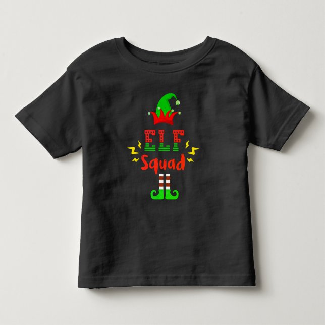 Pour Les Tous Petits FUNNY ELF SQUAD - T-Shirt FUN DE NOËL (Devant)