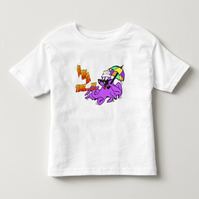 Pour Les Tous Petits Heure d'été Octopus Toddler T-shirt (Devant)