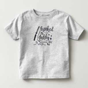 Pour Les Tous Petits Hooké Sur Papa Fishing Toddler T-Shirt
