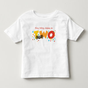 Pour Les Tous Petits Itsy Bitsy Spider Deuxième Anniversaire T-shirt pe