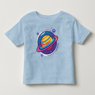 Pour Les Tous Petits Joli T-Shirt Bébé Planète Saturne – Espace Coloré