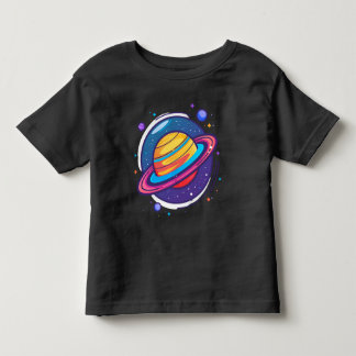 Pour Les Tous Petits Joli T-Shirt Bébé Planète Saturne – Espace Coloré