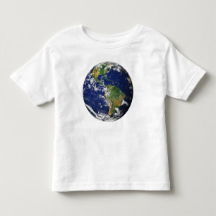 Pour Les Tous Petits LA TERRE DE PLANÈTE DE L'ESPACE T-shirt filles