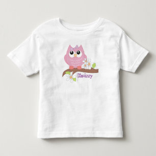 Pour Les Tous Petits Le hibou mignon ajoutent le T-shirt nommé de