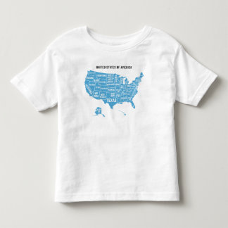 Pour Les Tous Petits Letterpress USA Carte T-Shirt