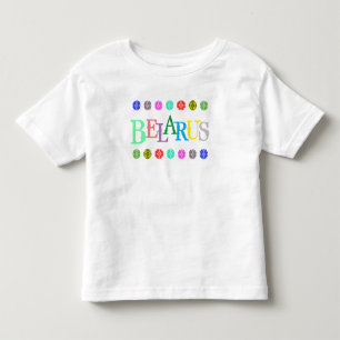 Pour Les Tous Petits Lettres funky Biélorussie Б е л а р у с T-Shirt Te