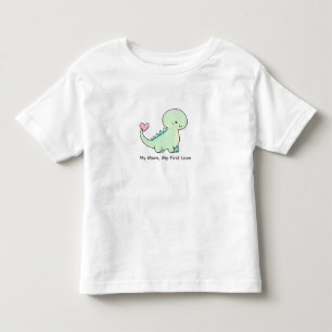 Pour Les Tous Petits Ma maman, mon premier amour T-shirt Dino mignon po