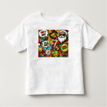 Merry & Bright Pop Art - T-shirt de Noël gras