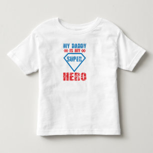 Pour Les Tous Petits Mon Papa Est Mon Super Héros Toddler T-shirt