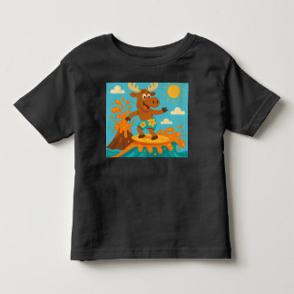 Pour Les Tous Petits Moosecano Splash ! - Soda Volcano Surf T-Shirt Enf