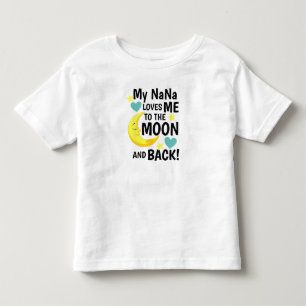 Pour Les Tous Petits NaNa m'aime à la lune et au dos T-shirt bébé