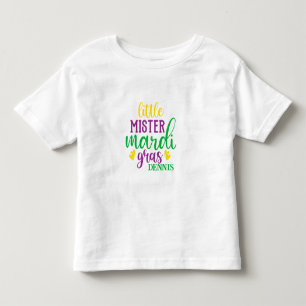 Pour Les Tous Petits Petit Monsieur T-Shirt Personnalisé Mardi Gras