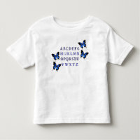 Petit T-Shirt Unisex Alphabet Butterfly Toddler