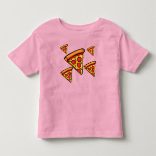 Pour Les Tous Petits Pizza Friday Design - Toddler Fine Jersey T-Shirt