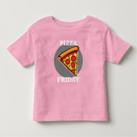 Pizza Friday Design - Toddler Fine Jersey T-Shirt