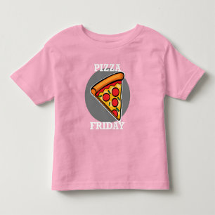 Pour Les Tous Petits Pizza Friday Design - Toddler Fine Jersey T-Shirt