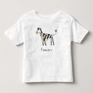 Pour Les Tous Petits Pizzèbre Pizza Zèbre T-shirt de l'enfant