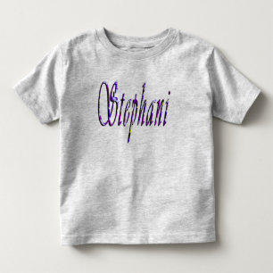 Pour Les Tous Petits Stephanie, Nom, Logo, T-shirt gris Toddler