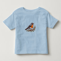T-shirt American Robin bird Toddler Fine Jersey
