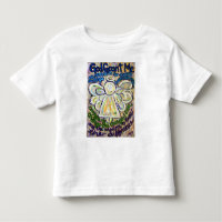 T-shirt Angel de prière de sérénité (double anges)