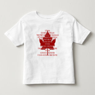 Pour Les Tous Petits T-shirt Baby Canada Hymne Souvenir Canada Tee