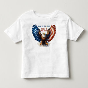Pour Les Tous Petits T-Shirt Bald Eagle et des étoiles et des bandes vi