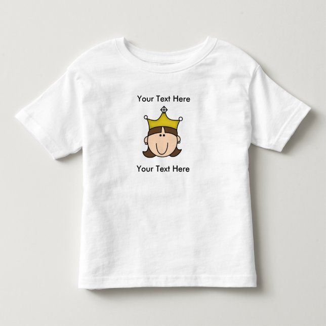 Pour Les Tous Petits T-shirt BROWN PRINCES PERSONNALISÉS (Devant)