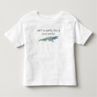 T-shirt d'anniversaire de la peinture de crocodile