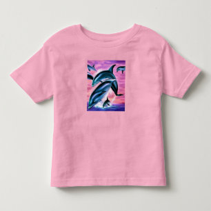 Pour Les Tous Petits T-shirt dauphin qui joue avec un tout-petit