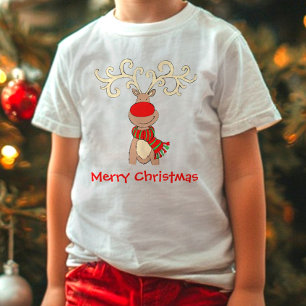Pour Les Tous Petits T-shirt de chevreuils à nez rouge